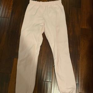 Light pink aritzia sweatpants